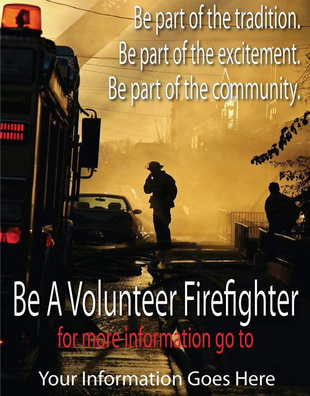 volunteer firefighter recruitment flyer (21) Firefighters Needed
