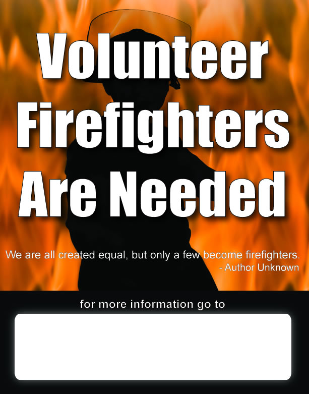 volunteer firefighter recruitment flyer (22) Firefighters Needed